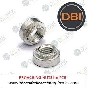 Broaching Nut Inserts for PCB